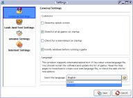 Settings tab 1